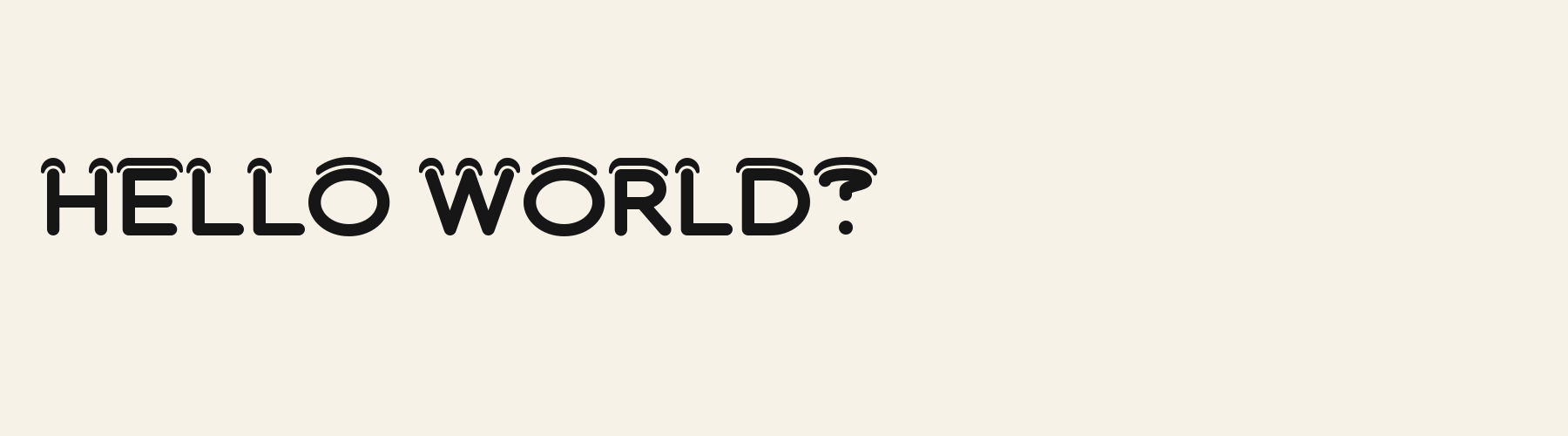 Snowdrift pangram specimen