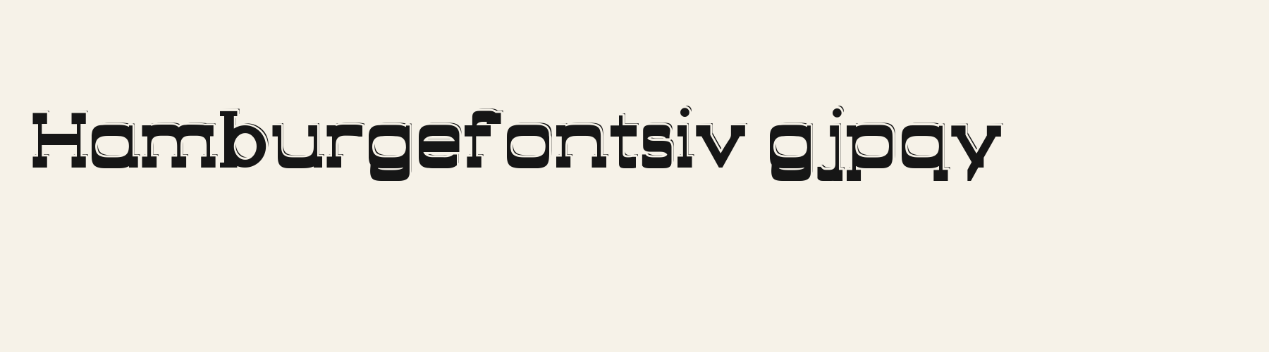 Bandit Slab 3D lowercase specimen