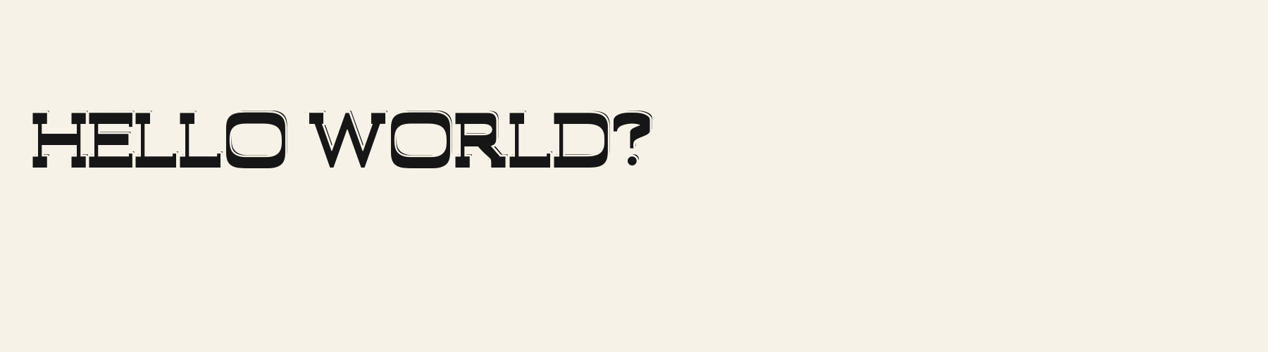 Bandit Slab 3D pangram specimen