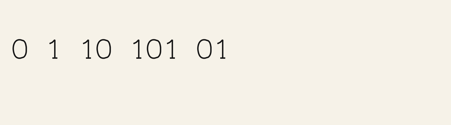 Telegram Typewriter numbers specimen