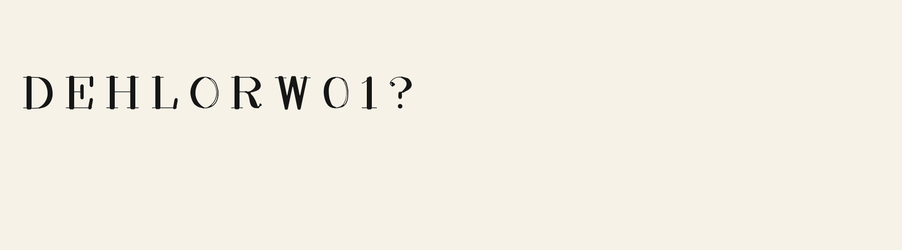 Pointe Serif alphabet specimen
