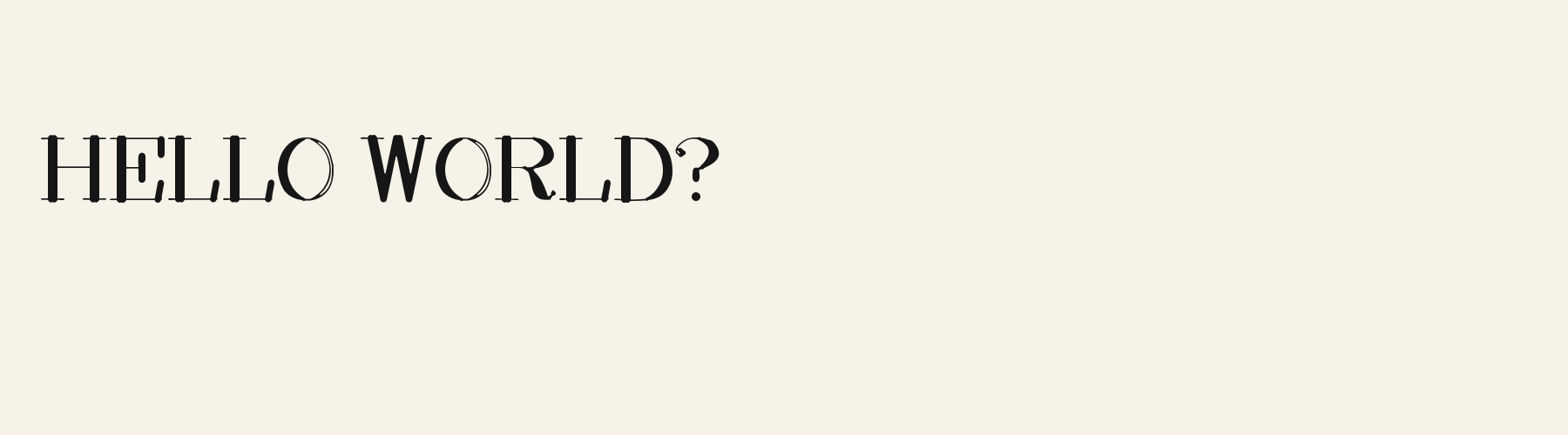 Pointe Serif pangram specimen