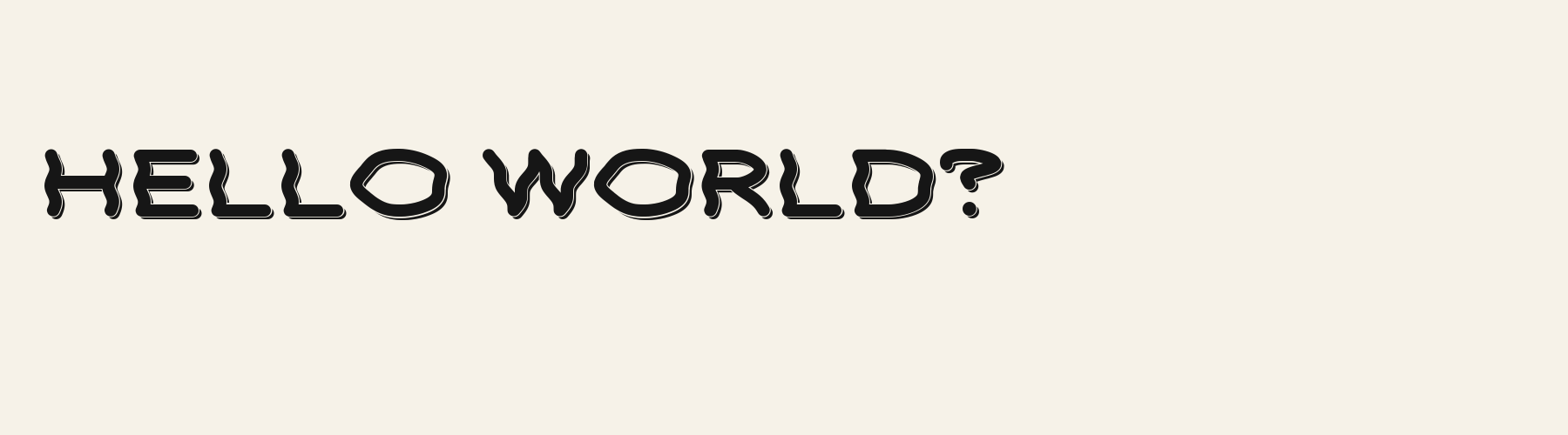 Disco Wave Shadow pangram specimen