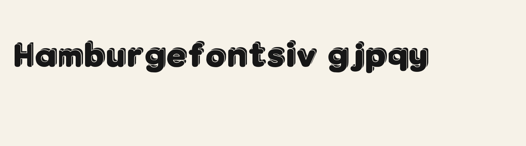 Retro Tv Rounded 3D lowercase specimen