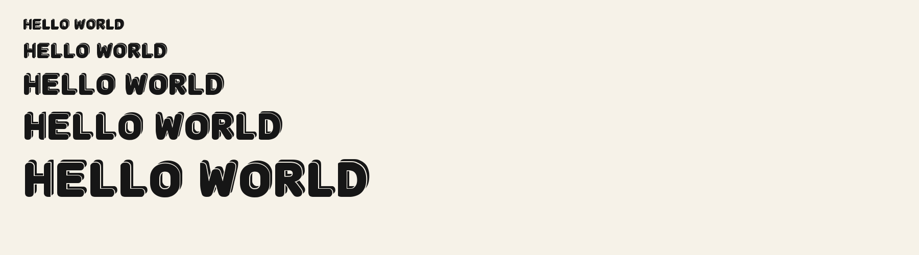 Retro Tv Rounded 3D waterfall specimen