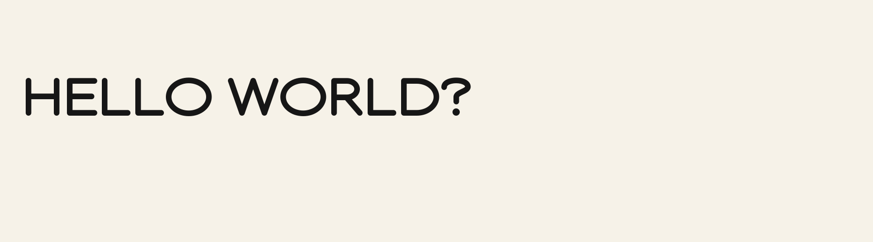Studio Bold pangram specimen