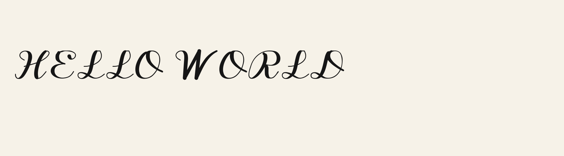 Copperline Script cover specimen