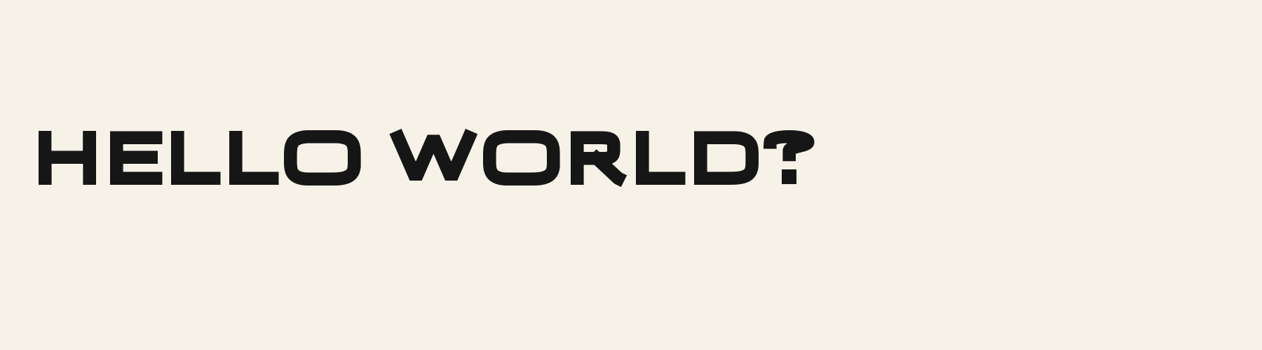 Bulwark Block pangram specimen
