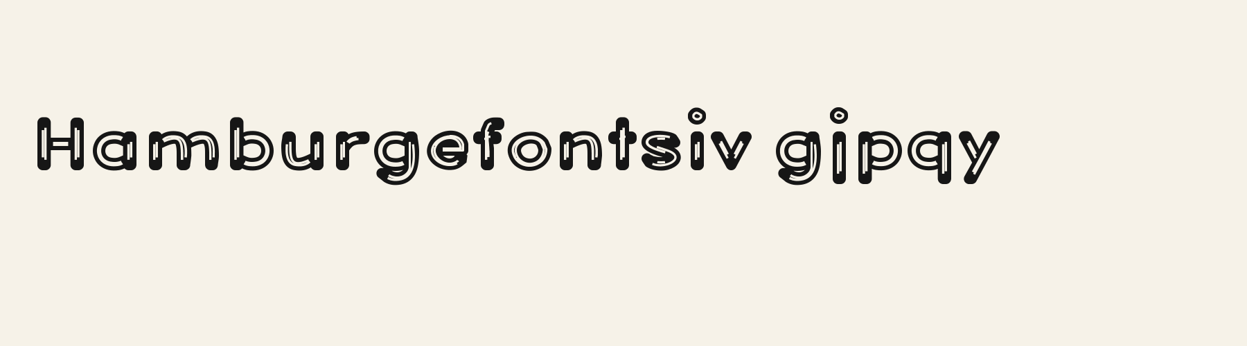 Marquee Round Inline lowercase specimen