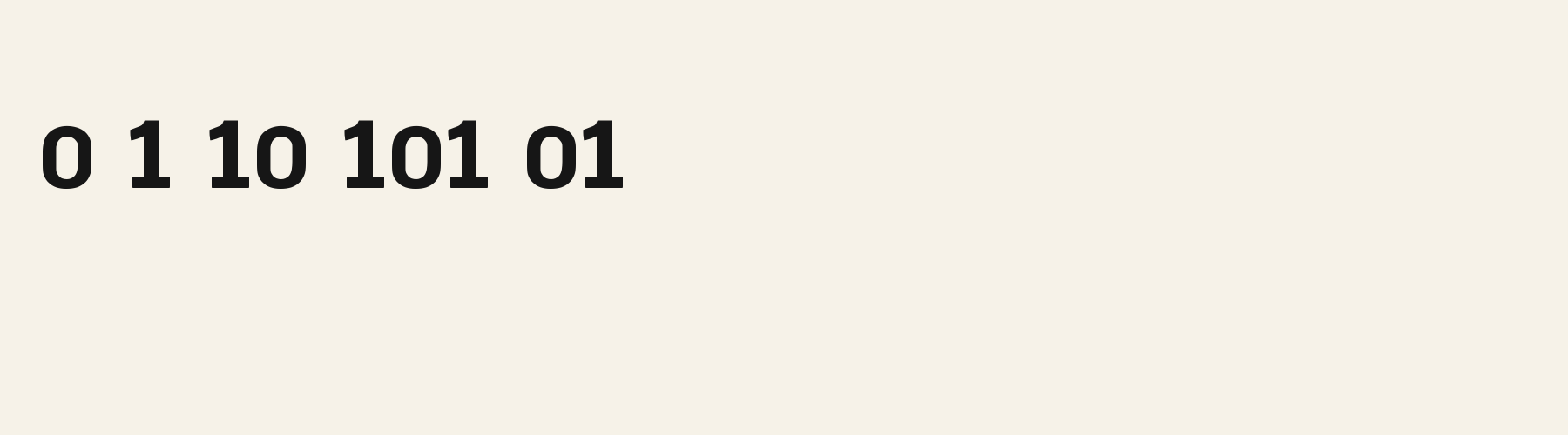 Terrace Join Sans numbers specimen