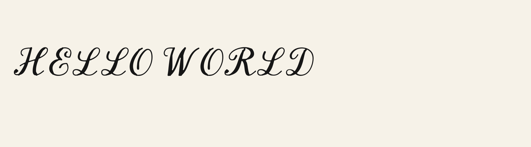 Vow Script cover specimen