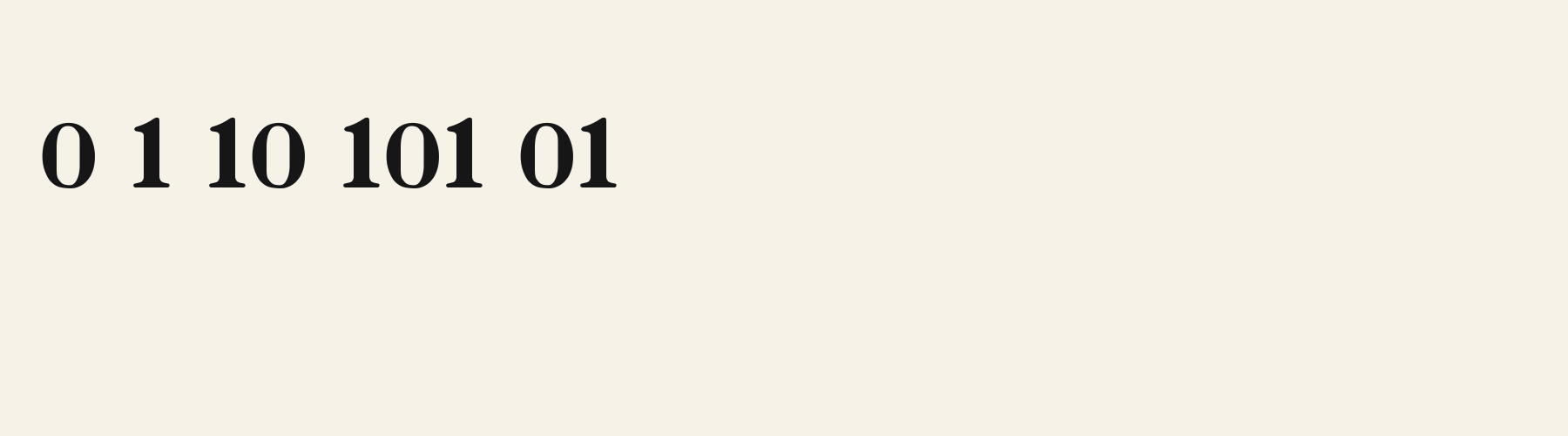 Pretty Pearl Serif numbers specimen