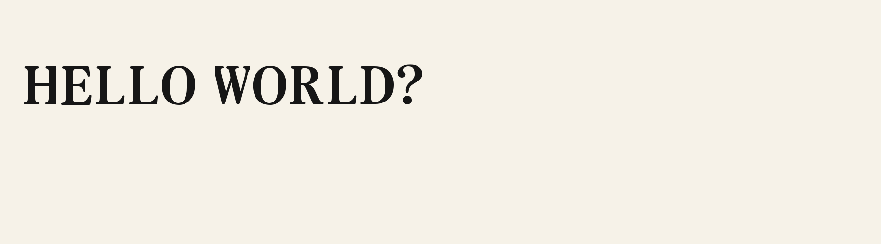 Pretty Pearl Serif pangram specimen