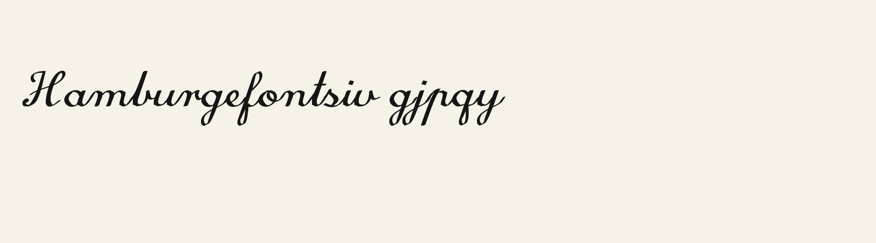 Gala Script lowercase specimen