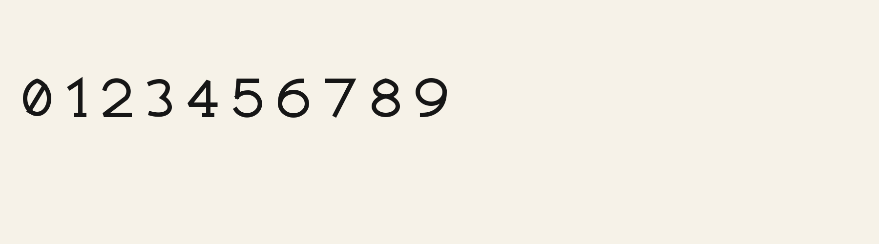 Crown Arch Slab numbers specimen