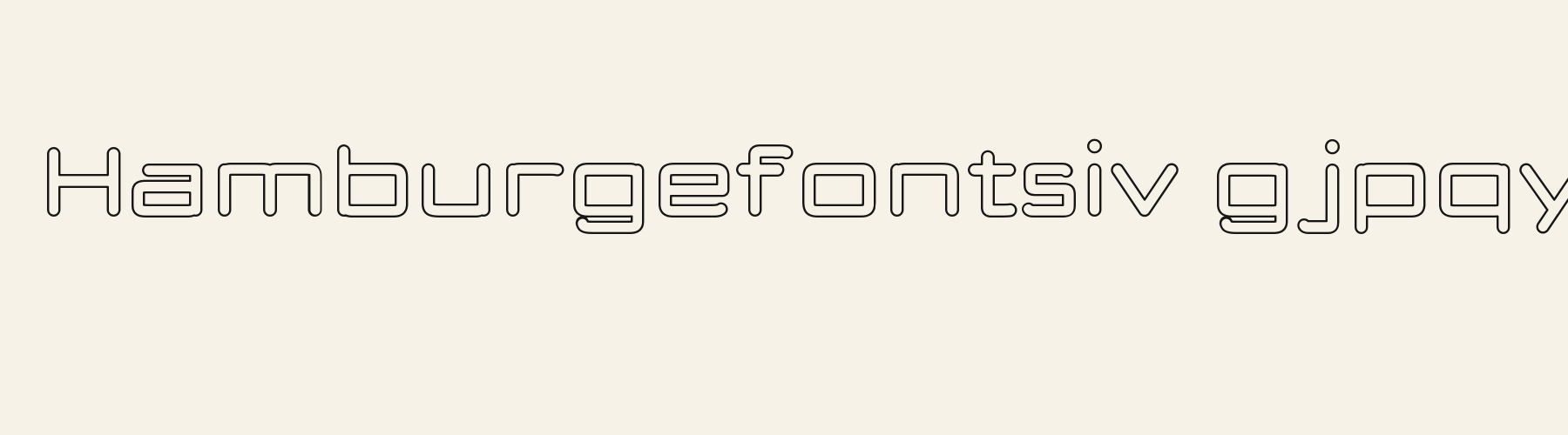 Bubble Tech Outline lowercase specimen