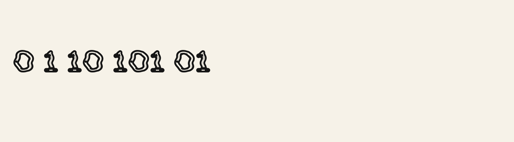 Lounge Inline numbers specimen