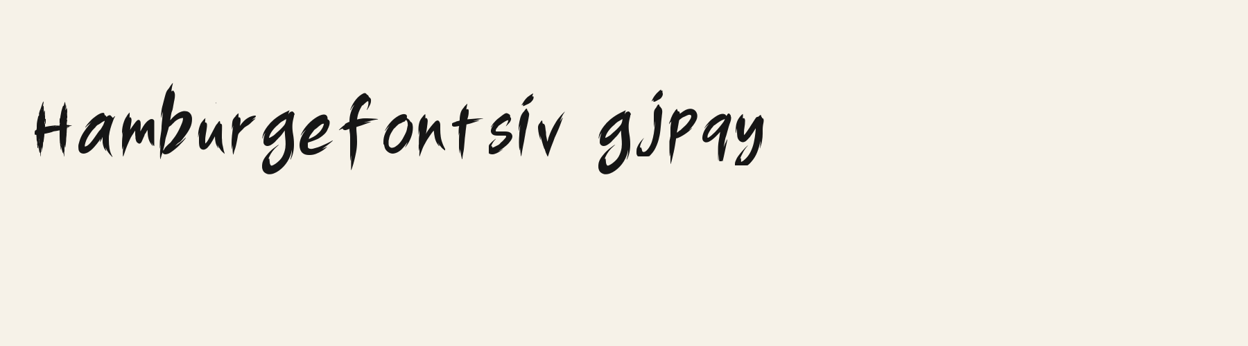 Brush Ink Taper lowercase specimen