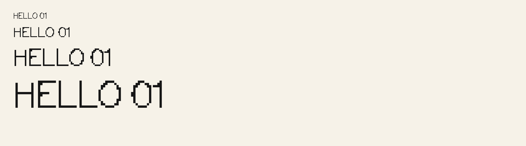 Bitline Pixel sizes specimen