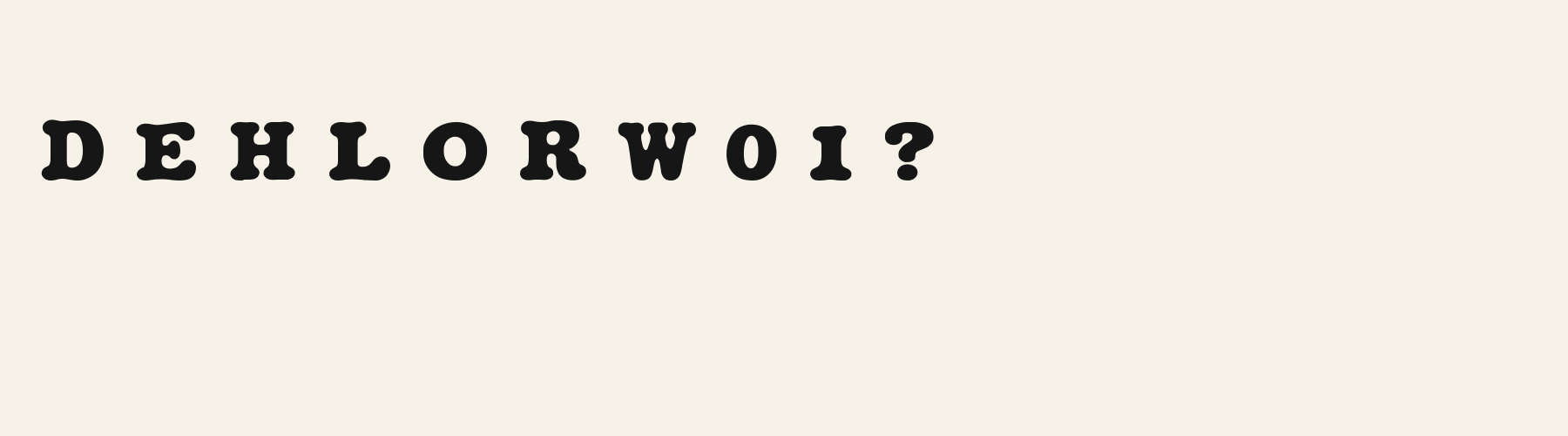Bubble Pillow Serif alphabet specimen