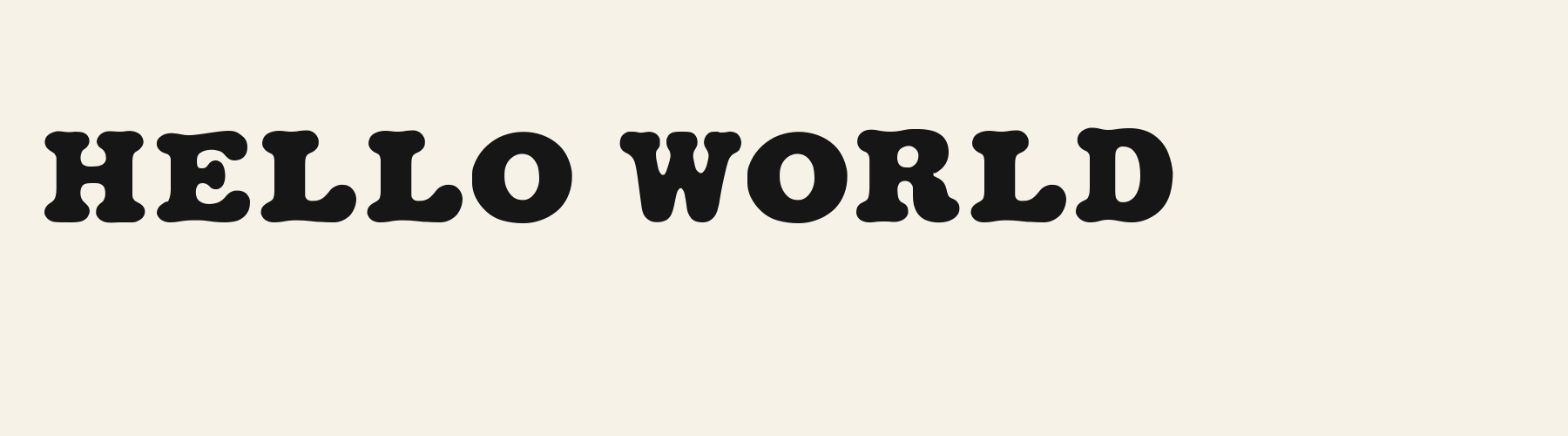 Bubble Pillow Serif cover specimen