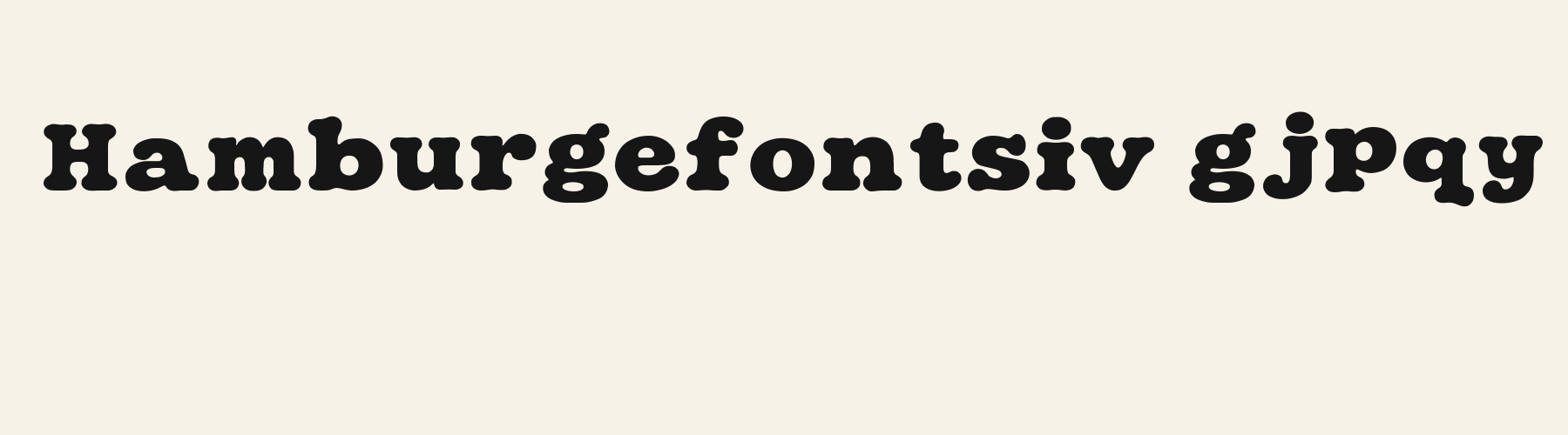 Bubble Pillow Serif lowercase specimen