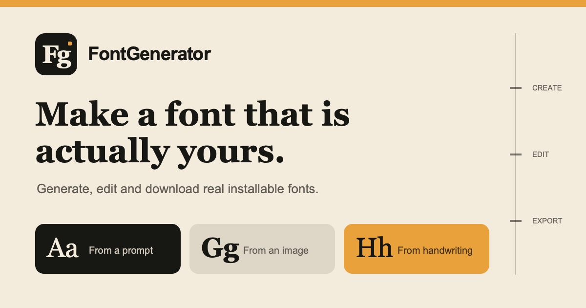 FontGenerator screenshot